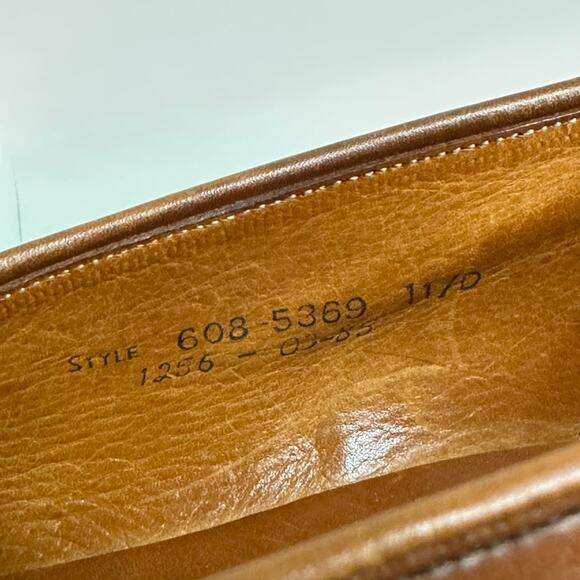 VTG VERY GOOD Grenson Tassel Loafers Brown Calf Wing Made England UK 11 / US 12 - Picture 9 of 13